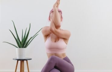 woman in black panty kneeling on floor